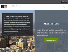 Tablet Screenshot of langleybanack.com